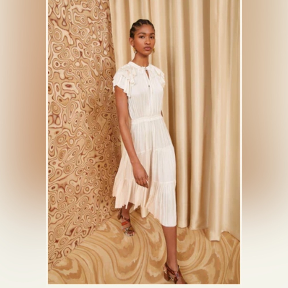 ULLA JOHNSON BLAIR DRESS-BLANC size 4